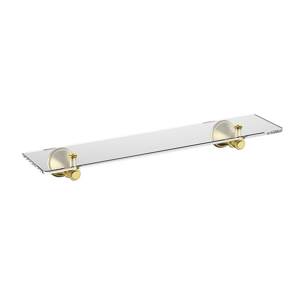 Clasico Shelf Glass Brushed Gold Brushed Gold