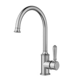 Clasico Sink Mixer Gooseneck Brushed Nickel Brushed Nickel