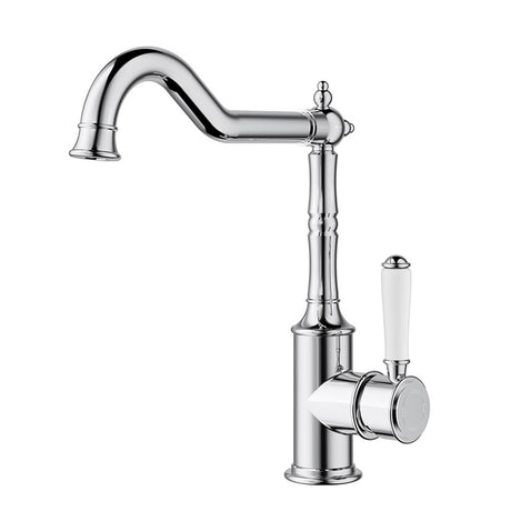Clasico Sink Mixer Chrome / Ceramic Handle Chrome