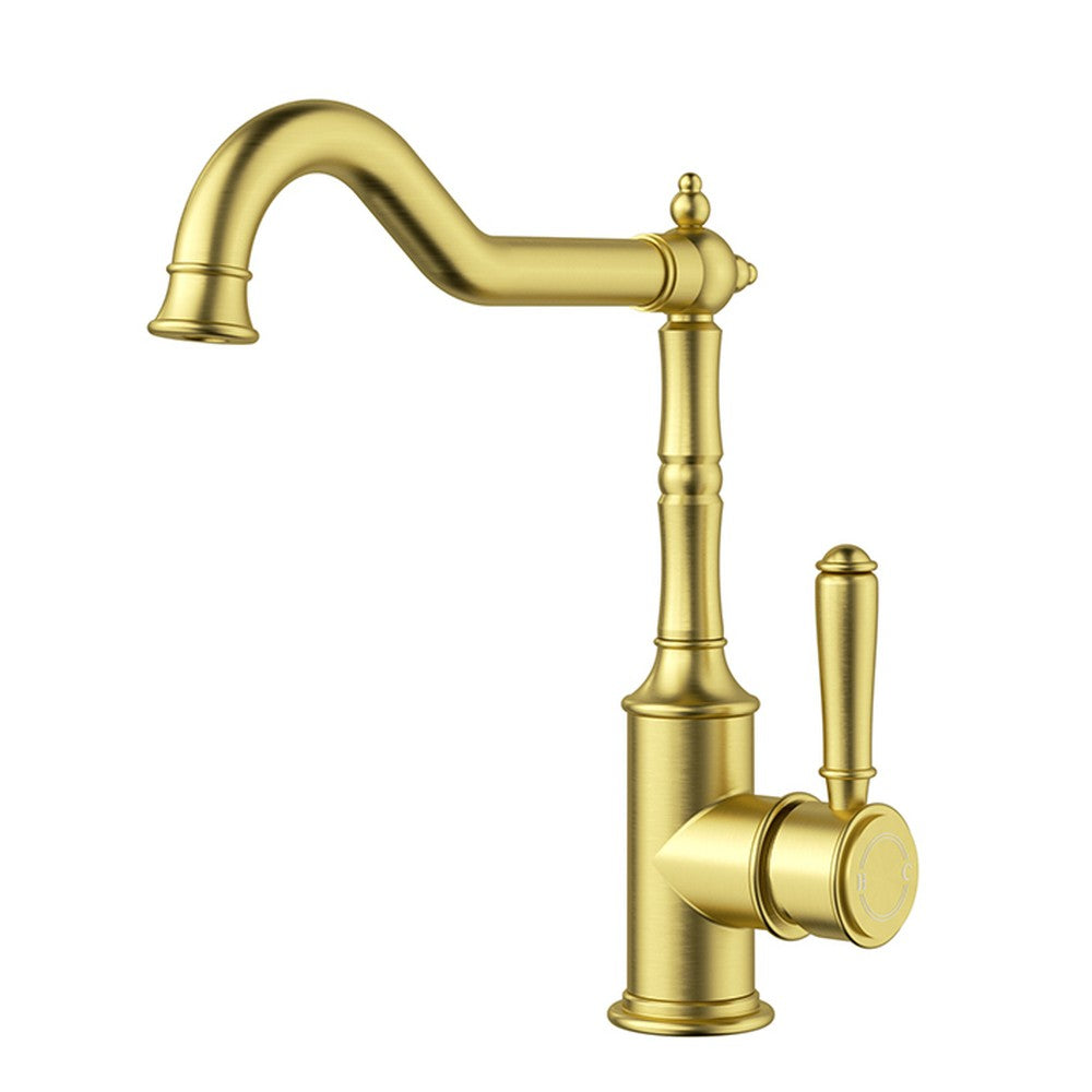 Clasico Sink Mixer Brushed Gold Brushed Gold