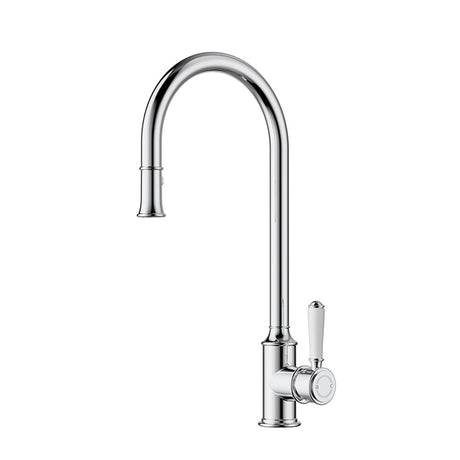 Clasico Sink Mixer Pull-out Chrome / Ceramic Handle Chrome