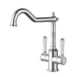Clasico Sink Mixer Twin Handle Chrome / Ceramic Handle Chrome