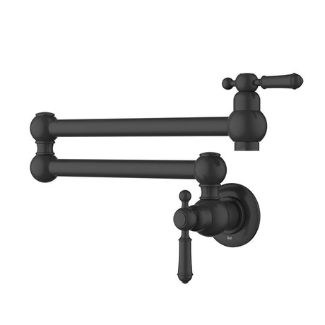 Clasico Kitchen Pot Filler In Matt Black Lead Free Matt Black