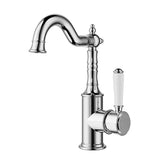 Clasico Basin Mixer Chrome / Ceramic Handle Chrome