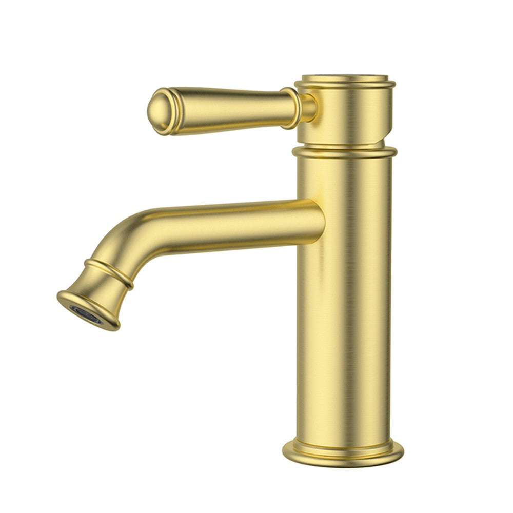 Clasico Basin Mixer Brushed Gold Brushed Gold