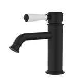 Clasico Basin Mixer Matt Black / Ceramic Handle Matt Black
