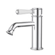 Clasico Basin Mixer Chrome / Ceramic Handle Chrome