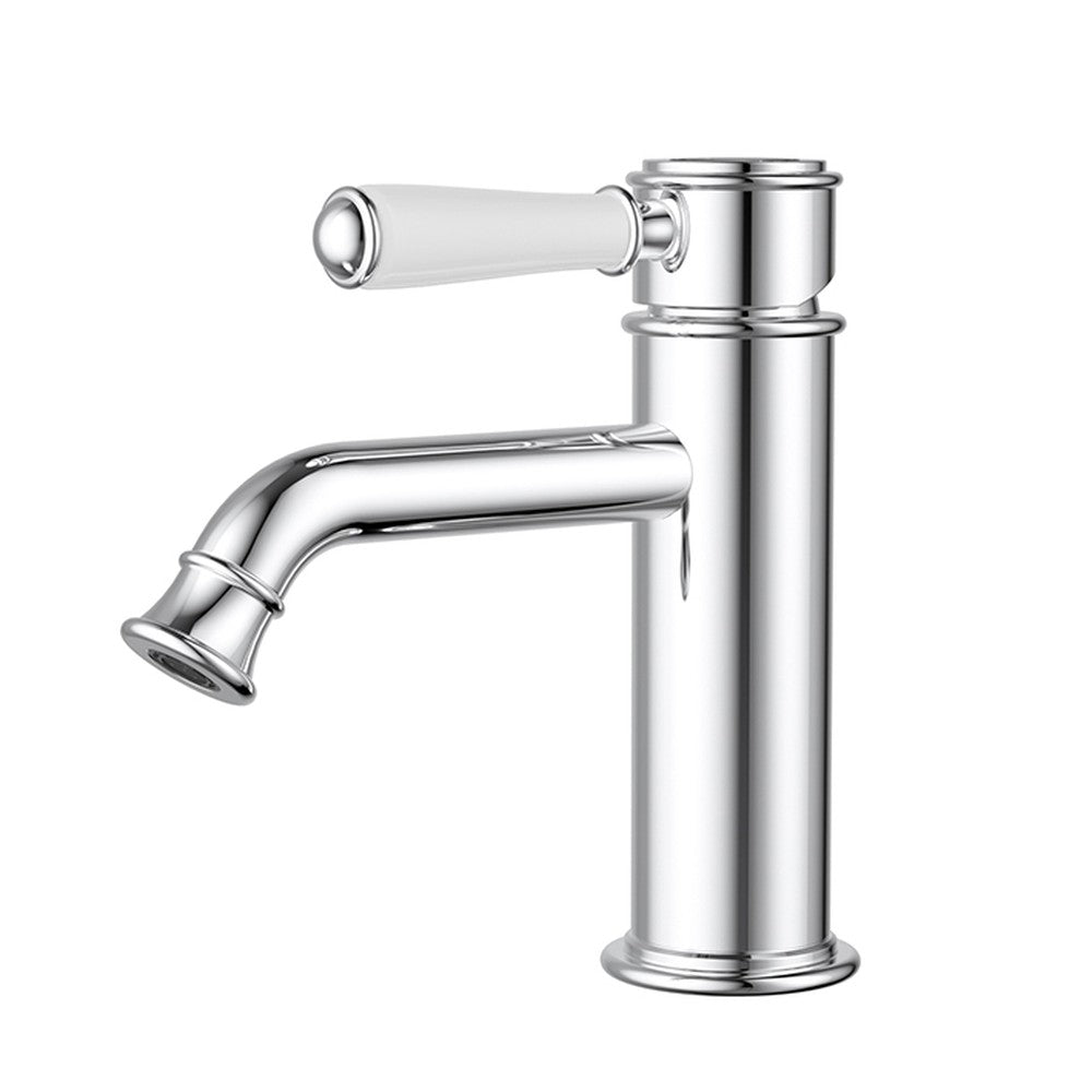Clasico Basin Mixer Chrome / Ceramic Handle Chrome