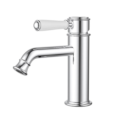 Clasico Basin Mixer Chrome / Ceramic Handle Chrome