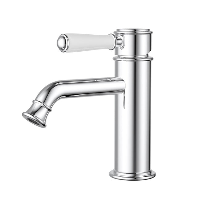 Clasico Basin Mixer Chrome / Ceramic Handle Chrome