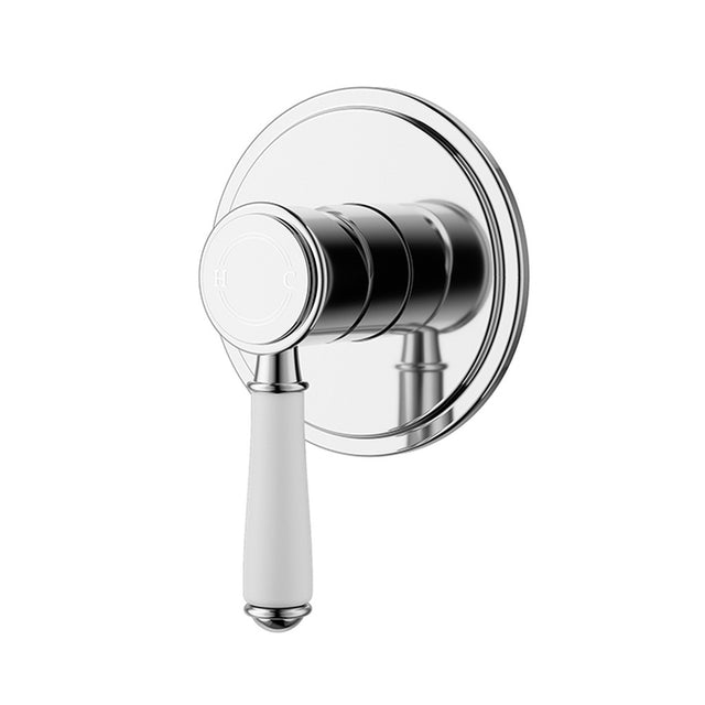 Clasico Wall Mixer Trim Kit Chrome / Ceramic Handle Chrome