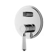 Clasico Wall Mixer Diverter Trim Kit Chrome / Ceramic Handle Chrome