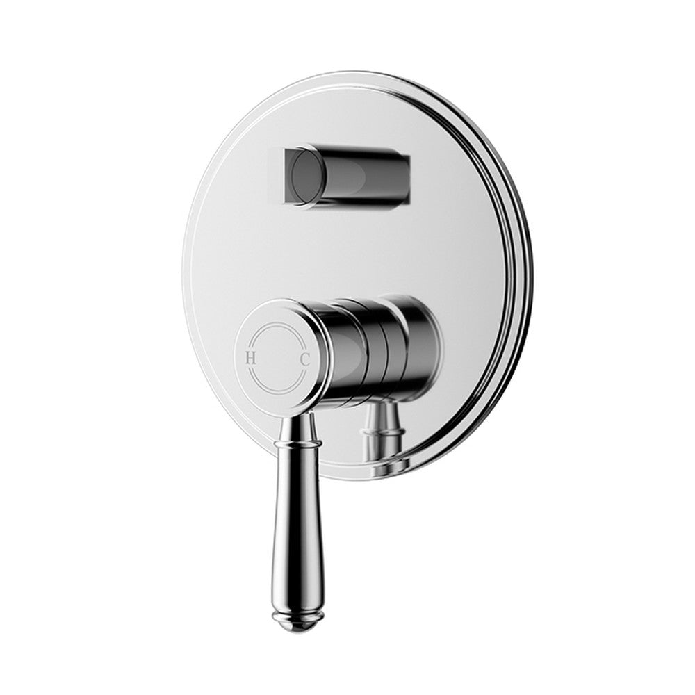 Clasico Wall Mixer Diverter Trim Kit Chrome Chrome