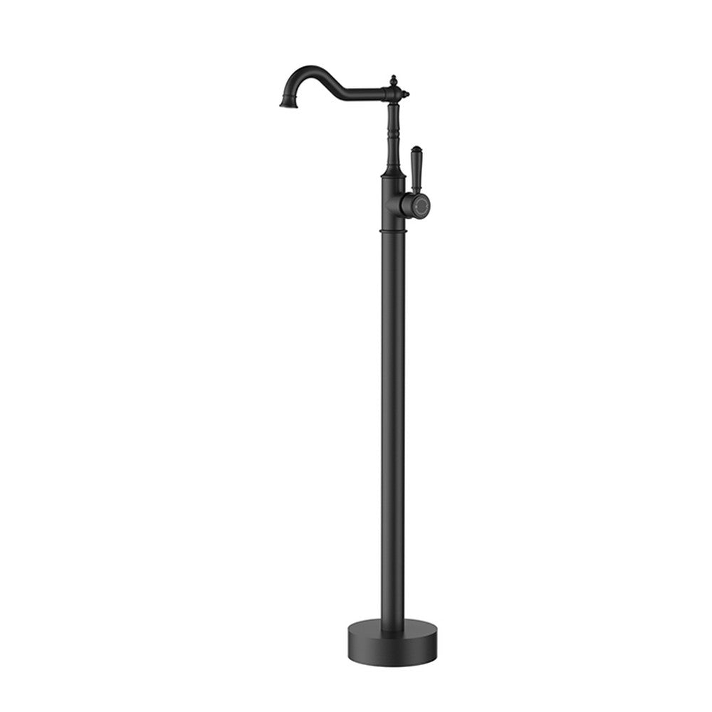 Clasico Bath Mixer Freestanding Matt Black Matt Black