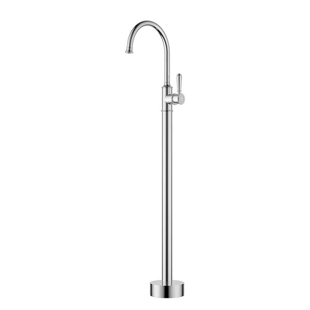 Clasico free standing gooseneck bath mixer Chrome