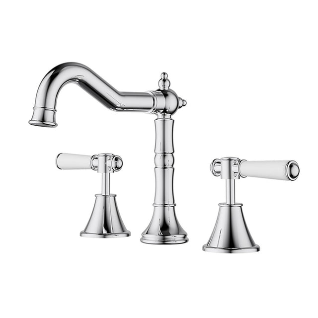Clasico Basin Set Ceramic Hahdle Lead Free Chrome
