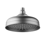 Clasico Shower Head Round Brushed Nickel 220mm Brushed Nickel