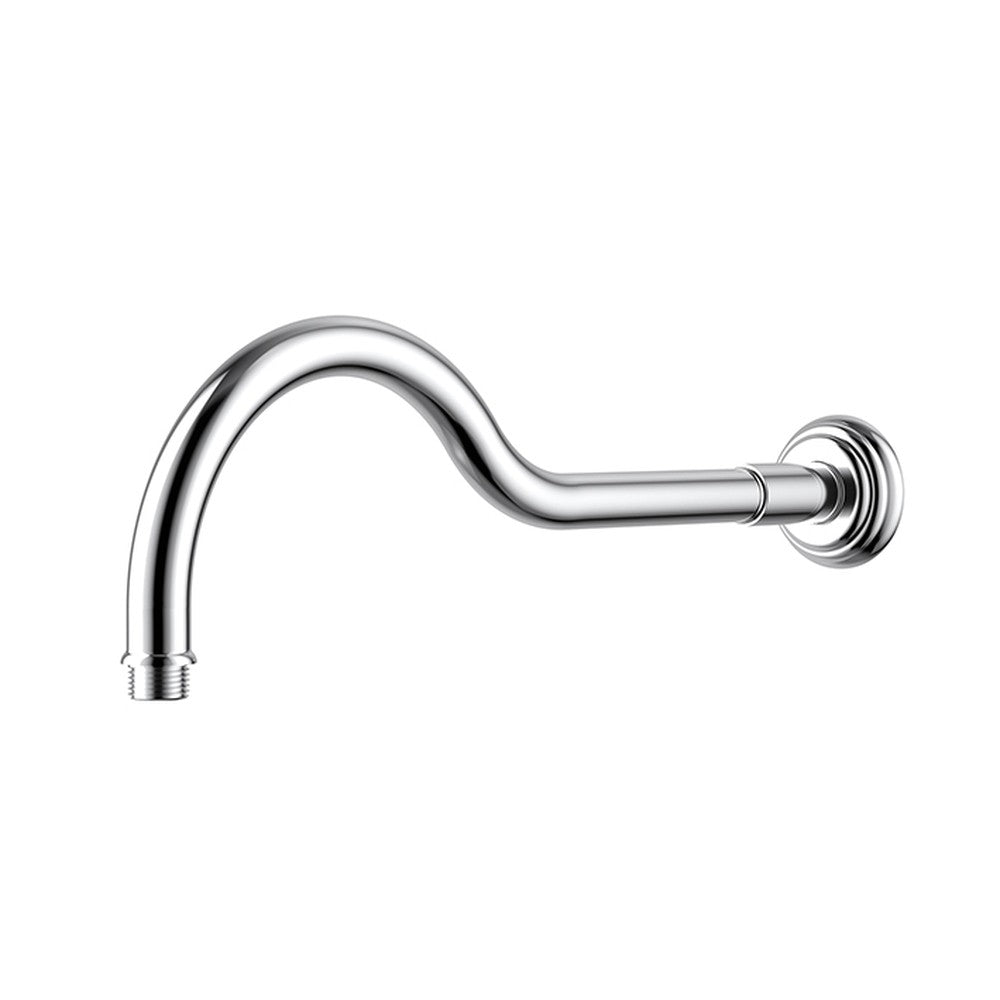 Clasico Shower Arm Horizontal  Chrome 400mm Chrome