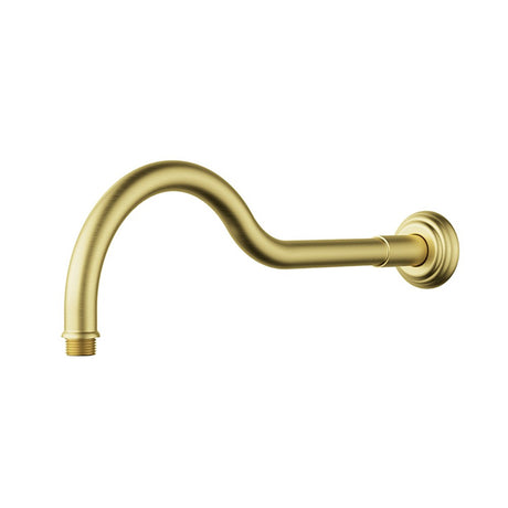 Clasico Shower Arm Horizontal  Brushed Gold 400mm Brushed Gold