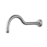 Clasico Shower Arm Horizontal  Brushed Nickel 400mm Brushed Nickel
