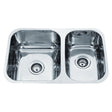 Cora 1 & 1/2 Bowl Undermount Sink  695mm Chrome