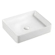 Eden Above Counter White 470mm Chrome