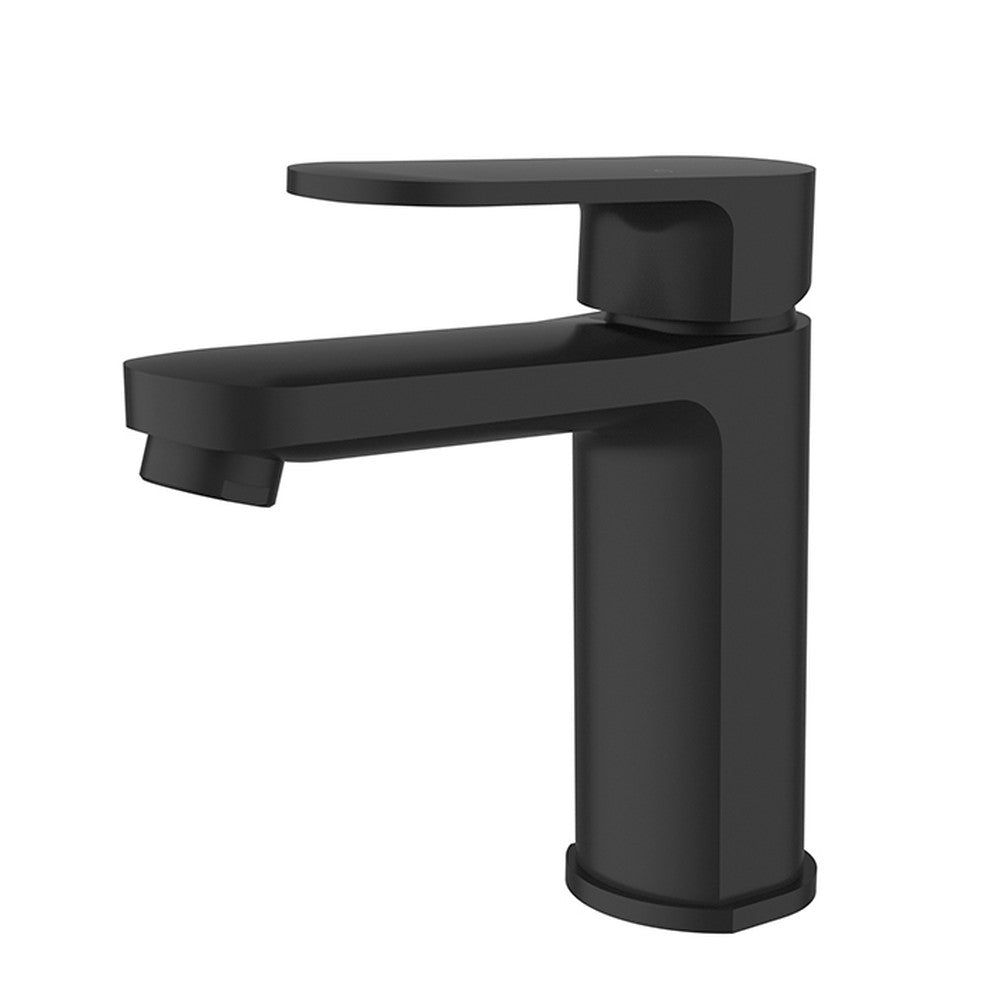 Cora  Ellipse Handle  Basin Mixer Matt Black Lead Free Matt Black