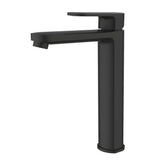 Cora  Ellipse Handle  High Rise Basin Mixer Matt Black Lead Free Matt Black