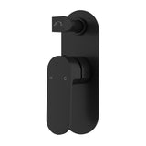 Cora Wall Mixer Diverter Black Matt Black