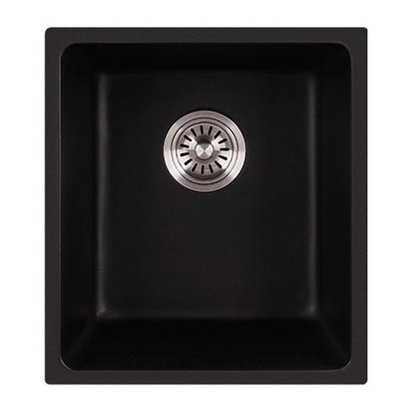 Cora Black Undermount  Granite Sink 395x445x220 Matt Black