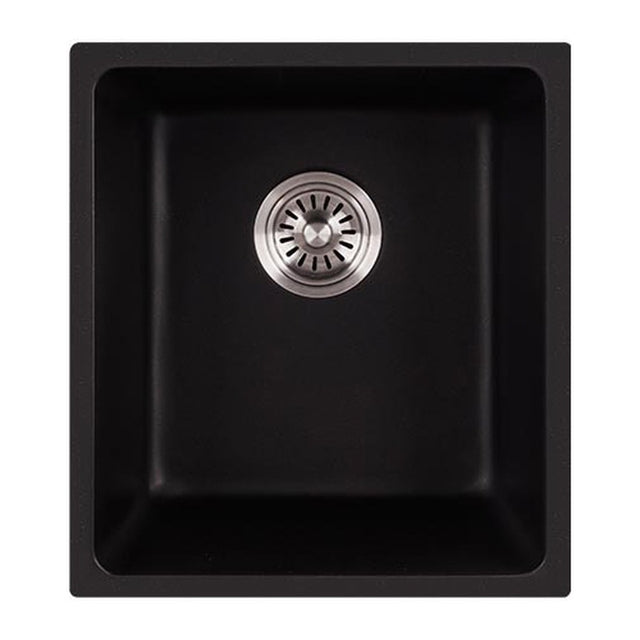 Cora Black Undermount  Granite Sink 395x445x220 Matt Black