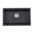 Cora Black Undermount  Granite Sink 680x430x230 Matt Black