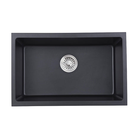 Cora Black Undermount  Granite Sink 680x430x230 Matt Black