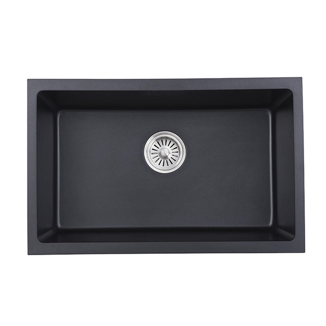 Cora Black Undermount  Granite Sink 680x430x230 Matt Black