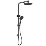 Cora Shower Set Multifunction Gunmetal 200mm Gun Metal