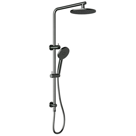 Cora Shower Set Multifunction Gunmetal 200mm Gun Metal