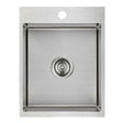 Eden Single Bowl Abovemount Laundry Sink  310mm Chrome