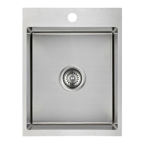 Eden Single Bowl Abovemount Laundry Sink  310mm Chrome