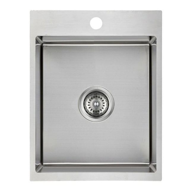 Eden Single Bowl Abovemount Laundry Sink  310mm Chrome