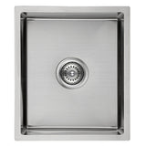 Cora Single Bowl Undermount Sink 93 degree   340mm Chrome