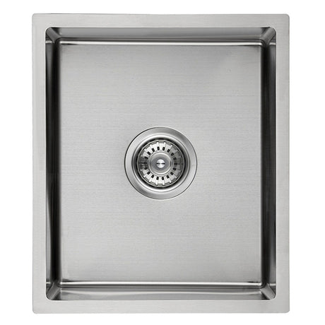 Cora Single Bowl Undermount Sink 93 degree   340mm Chrome