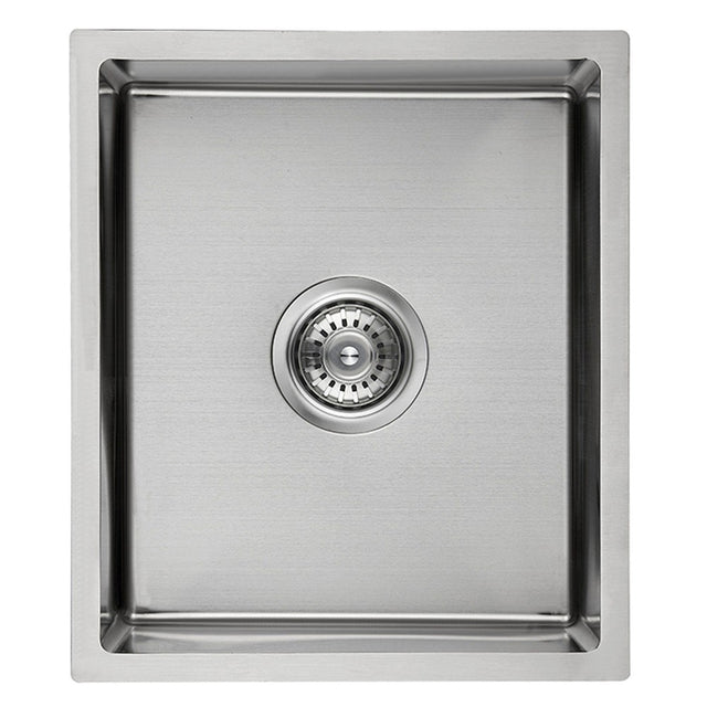 Cora Single Bowl Undermount Sink 93 degree   340mm Chrome
