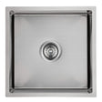 Cora Single bowl Undermount Sink 93 degree   400mm Chrome