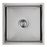 Cora Single bowl Undermount Sink 93 degree   400mm Chrome