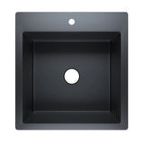 Eden above/undermount laundry sink,35L,matt Black Matt Black