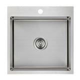 Eden Single Bowl Abovemount Laundry Sink  430mm Chrome