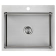 Eden Single Bowl Abovemount Laundry Sink  580mm Chrome