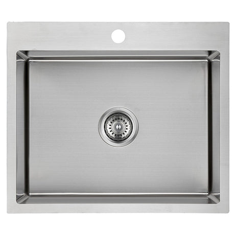 Eden Single Bowl Abovemount Laundry Sink  580mm Chrome