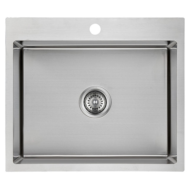 Eden Single Bowl Abovemount Laundry Sink  580mm Chrome