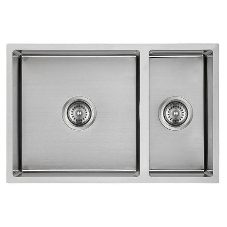 Cora 1 & 1/2 Bowl Above / Undermount Sink  670mm Chrome